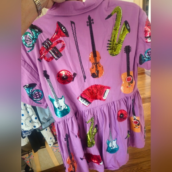 Queen of Sparkles Musical Romper - Picture 5 of 5